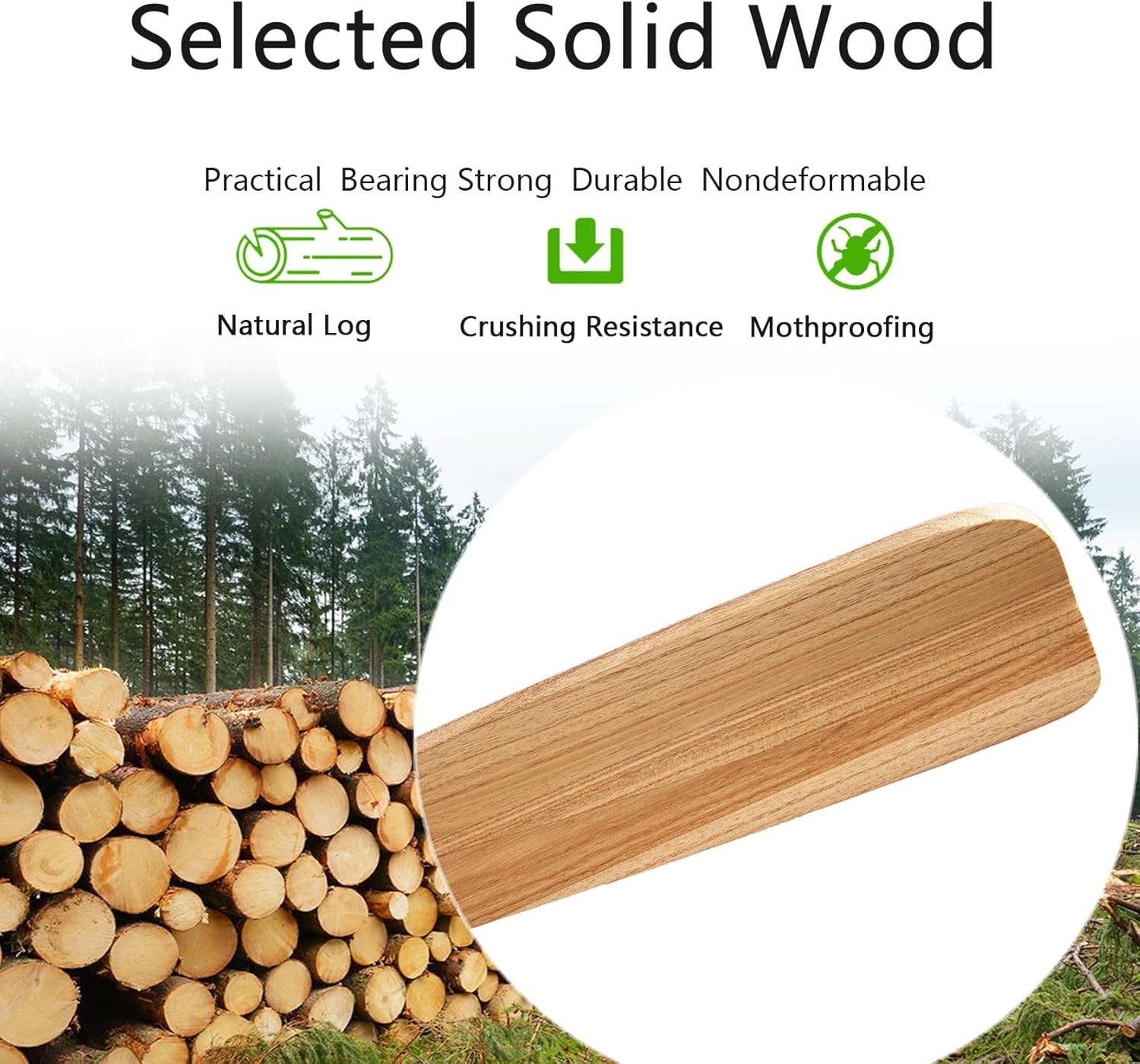 48" Wooden Ceiling Fans with Lighted Remote Control, Indoor Outdoor Wooden Ceiling Fan, Outdoor Modern Ceiling Fan with 3 Fan Blades for Patio, Living Room, Farmhouse, etc (White + Wood Color)…