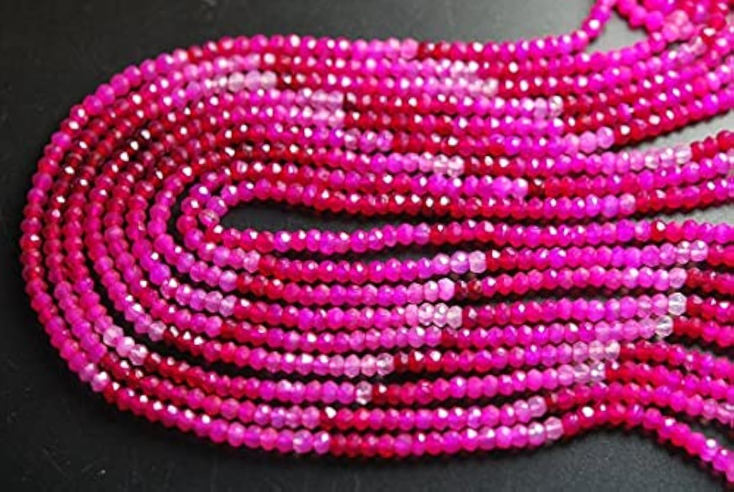 Chalcédoine rose perles pour créer vos colliers de mariage et bijoux d'été uniques