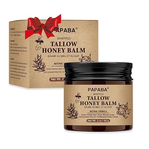 Miniatura 5 de Sebo de ternera batido y bálsamo de miel con sebo de res alimentado con pasto, miel de manuka, aceite de oliva orgánico natural hidratante facial