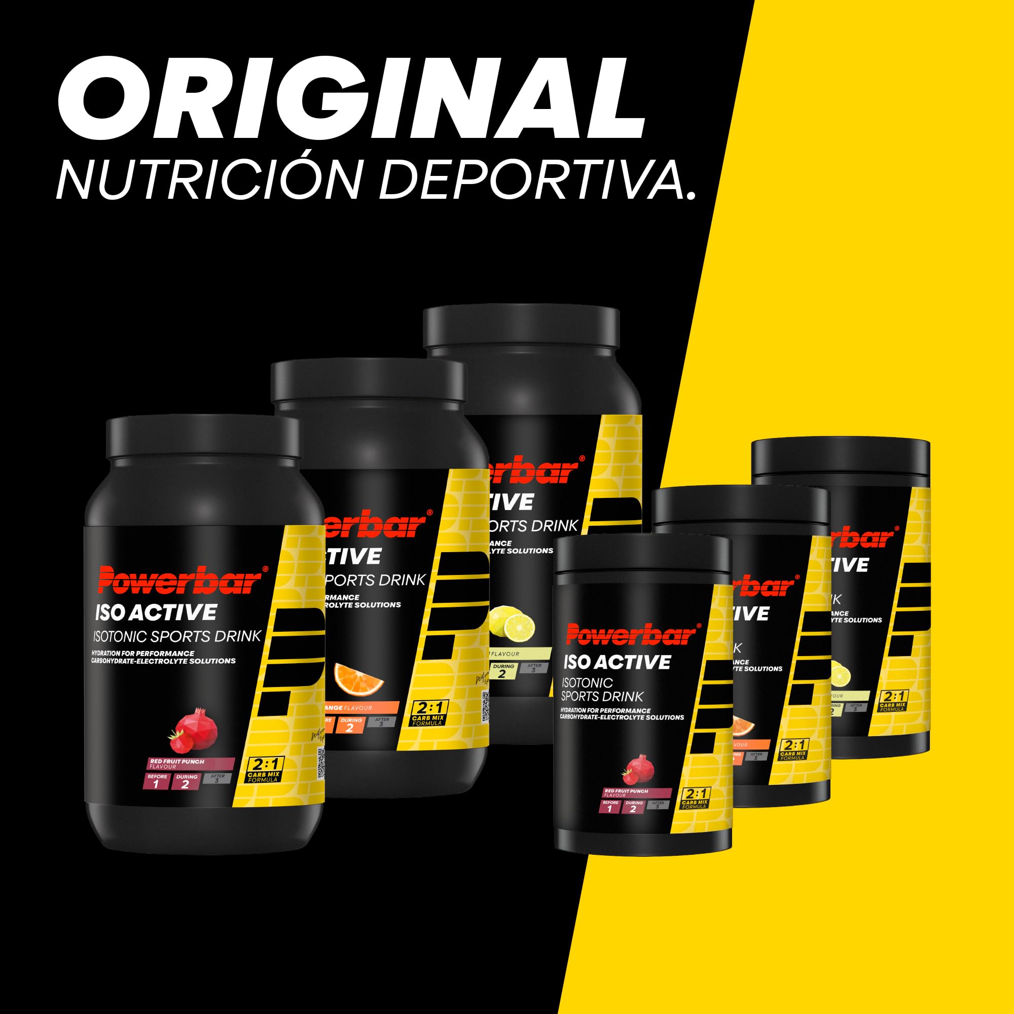 Powerbar - Isoactive - Red Fruit - 1320g - Bebida isotónica para deportistas - 5 electrolitos