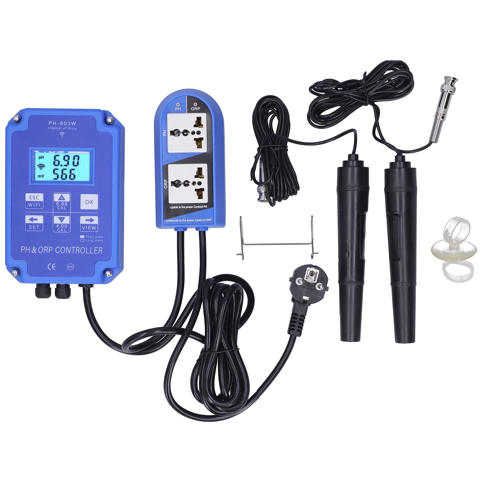 FTVOGUE Controlador PH ORP, Monitor Calidad Agua 2 en 1