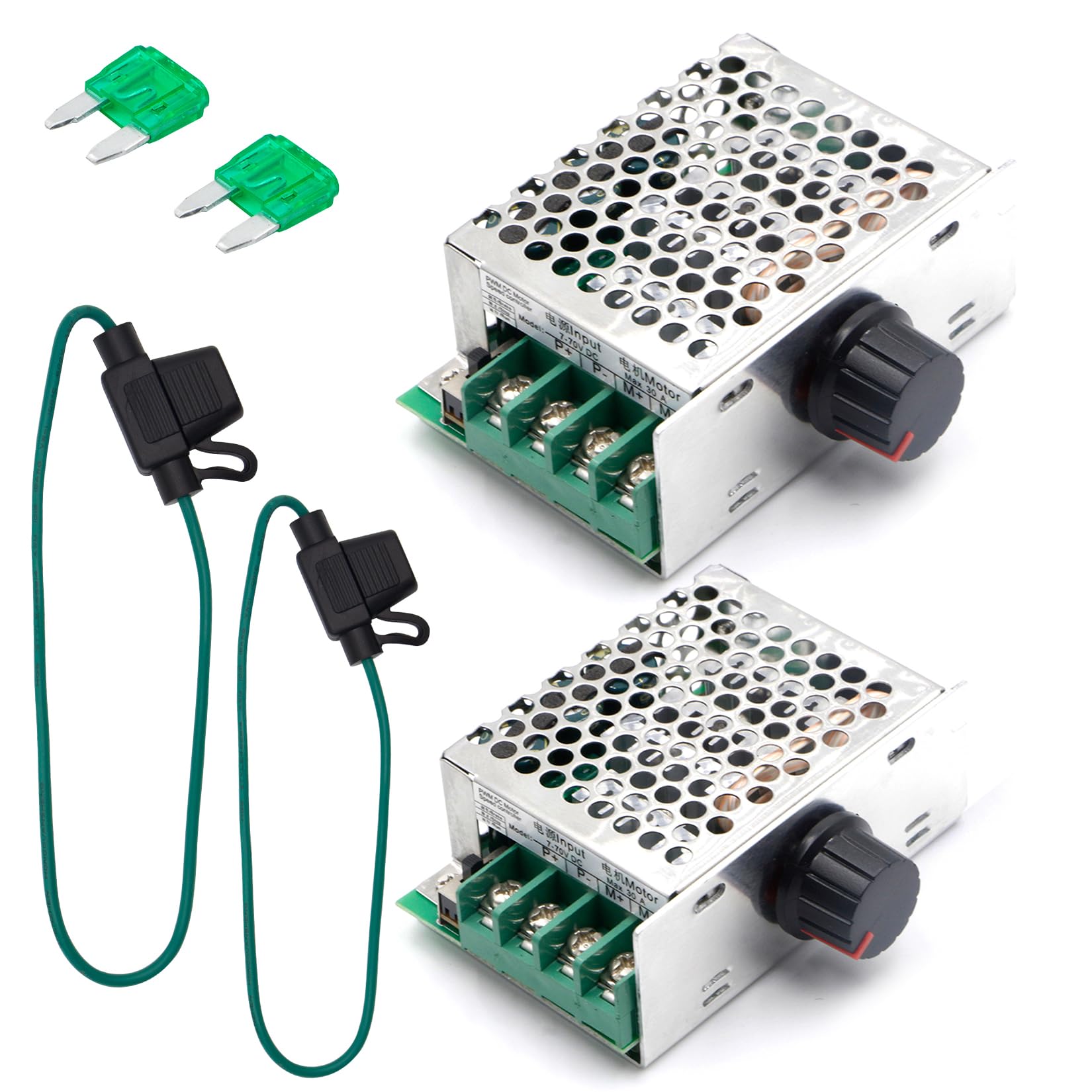 RioRand 7-70V PWM DC Motor Speed Controller Switch 30A 2PCS