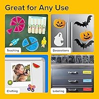 Vista 7 de Cinta magnética súper adhesiva (10 pies x 1/2 pulgadas), tira magnética con respaldo adhesivo para bricolaje y manualidades, fácil de cortar