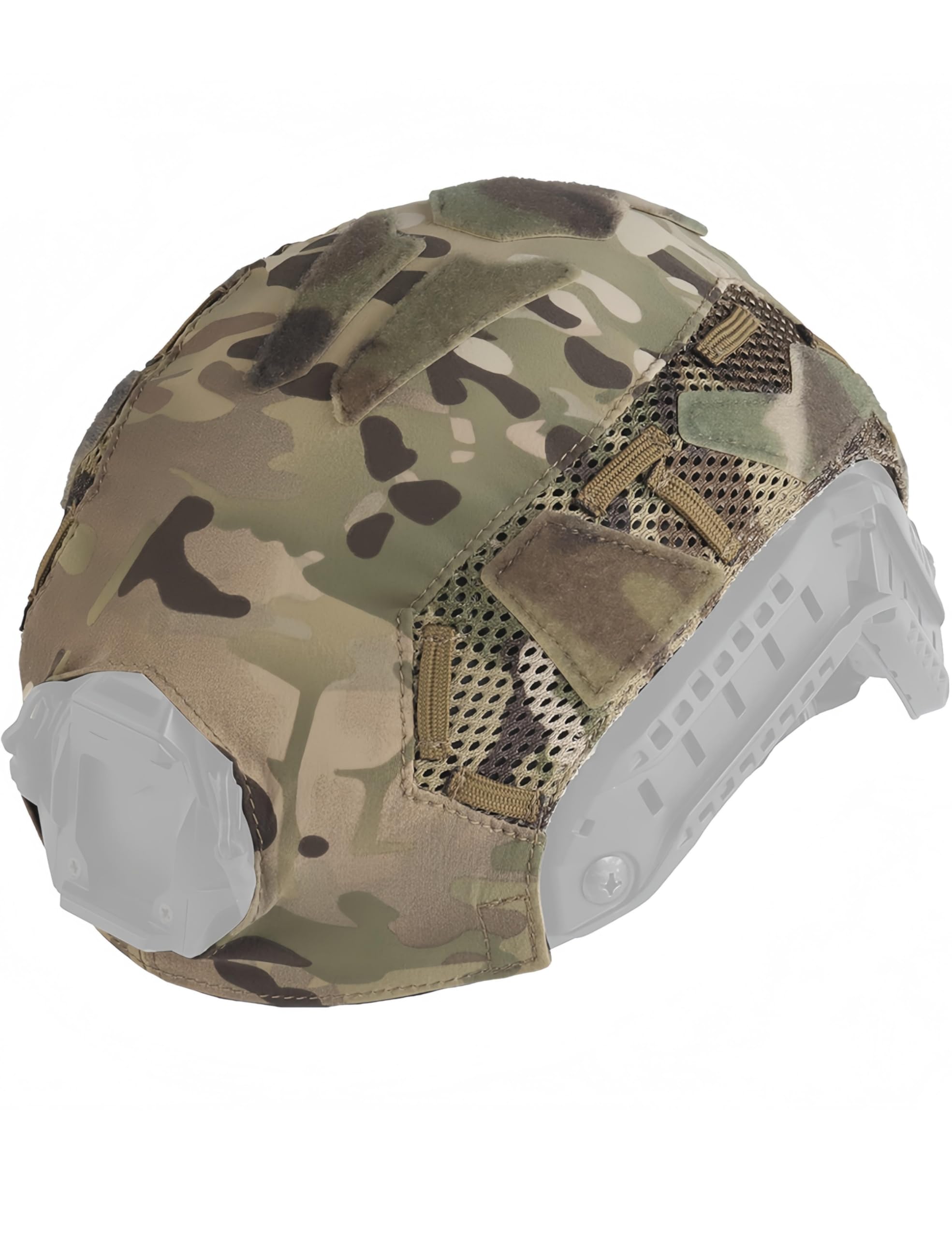 Tactical FAST SF Super High-Cut Helmet Cover - Universal M Size | Breathable Mesh Combat Cover | Tactical Accessory for Helmets (CP)