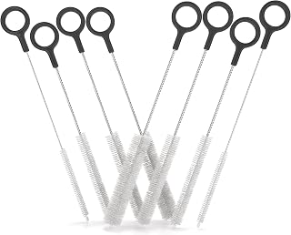 Heavy Duty Cleaning Brushes Set of 8 - Extra Long Straw Cleaners for Metal and Plastic Reusable Drinking Straws, to Clean Small Spaces, Sippy Cups, Water Bottles - Sturdy Hard Brush Bristles