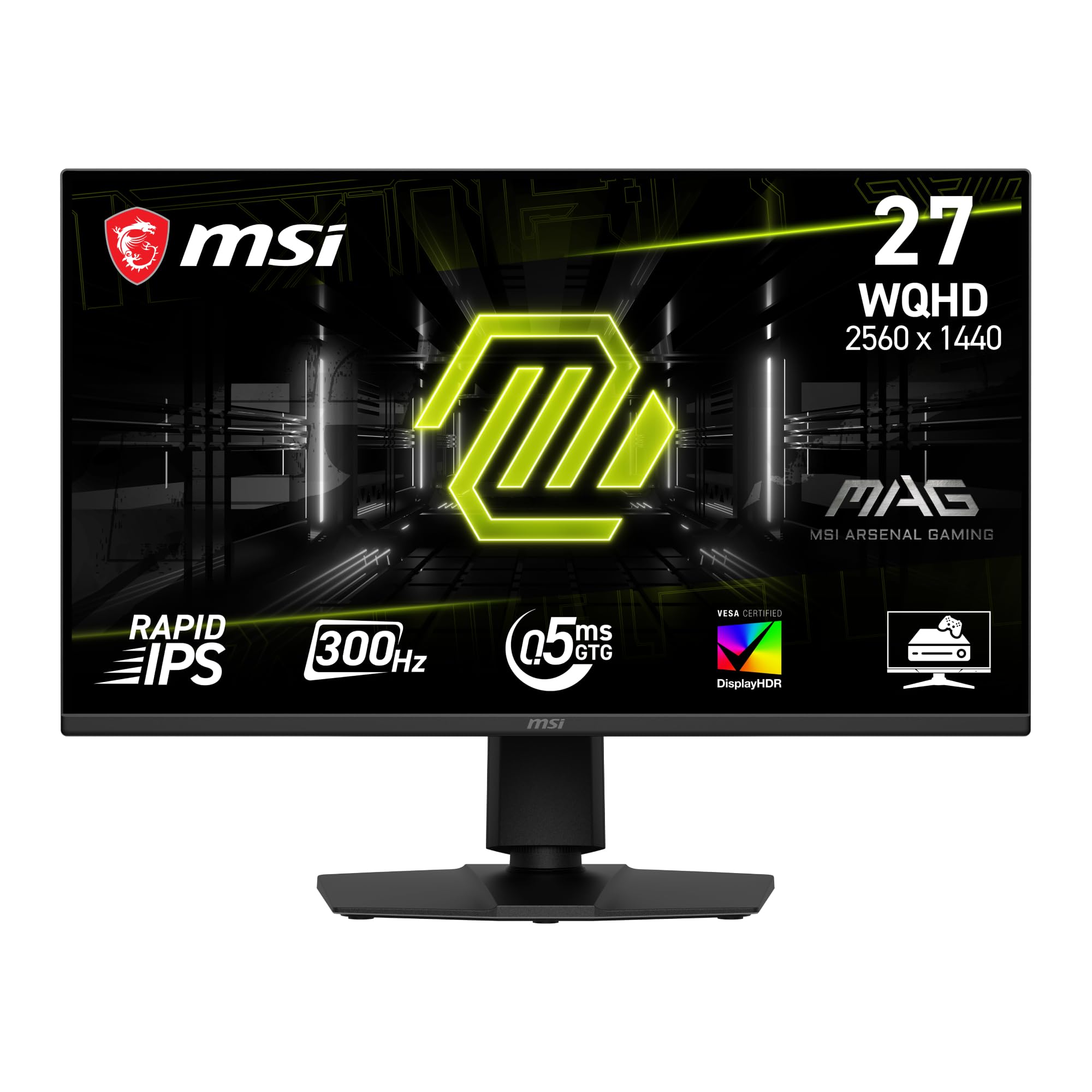 MSI MAG 275QPF X30 27-Inch WQHD Gaming Monitor, 2560x1440 Rapid IPS, 300Hz, 0.5ms, DisplayHDR 400, AMD FreeSync Premium, AI Vision, HDMI 2.1, DP 1.4a, Frame-Less, Tilt/Height Adjustable, Black-image-29