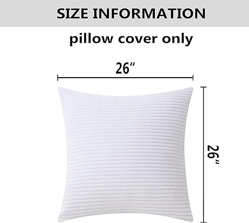 Miniatura 5 de Home Brilliant - Funda de cojín de terciopelo a rayas (paquete de 1 unidad)