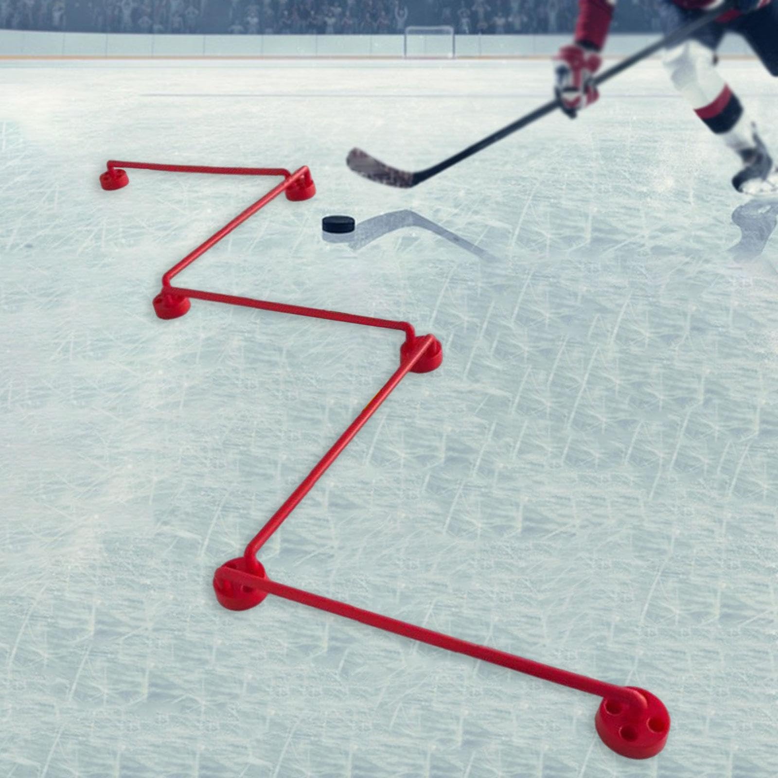 Equipamiento de Entrenamiento de Hockey, Ayuda para El Entrenamiento de Manejo del Stick, Control del Disco, de Obstáculos, Compacto de PP