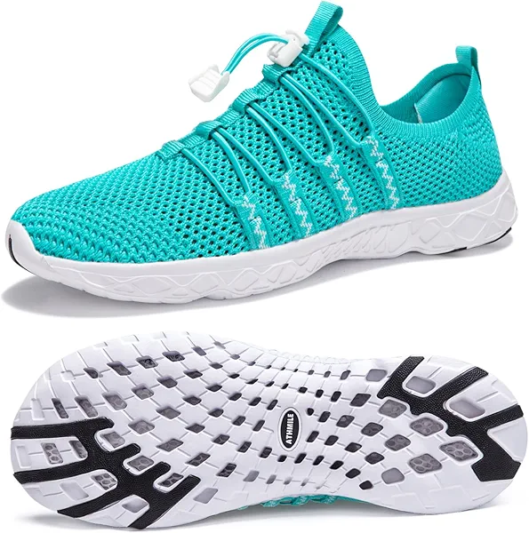 ATHMILE Water Shoes for Men Women Barefoot Hiking Swim River Shoes Adult Lake Pool Aqua Socks Beach Quick Dry for Hiking Surfing Kayaking Sport Accessories Camping Must Haves