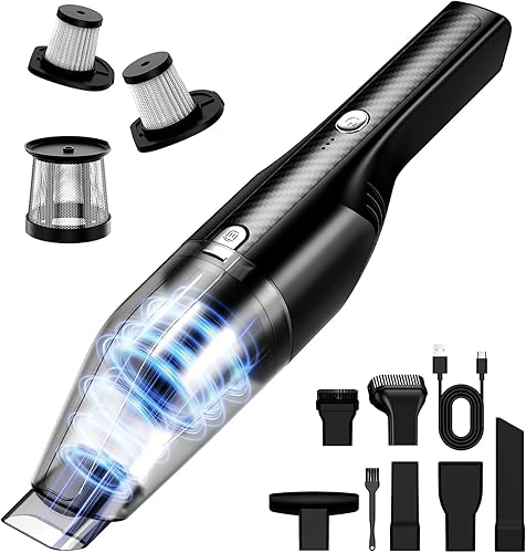 Miniatura 8 de Aspiradora de Mano Inalámbrica - Aspiradora de Coche Portátil Limpiador Inalámbrico con 11000Pa de Succión Potente, 0.54kg de Peso Ligero, Carga