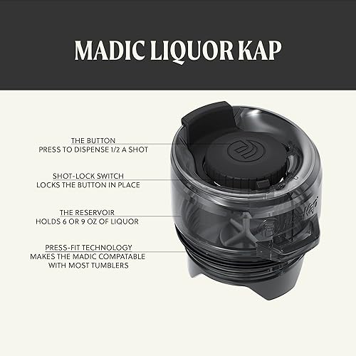 Miniatura 5 de Flaskap Madic 6 - Reemplazo de la tapa del vaso de 20 onzas, dispensador de tiros, tapa de vaso a prueba de fugas, resistente a salpicaduras para