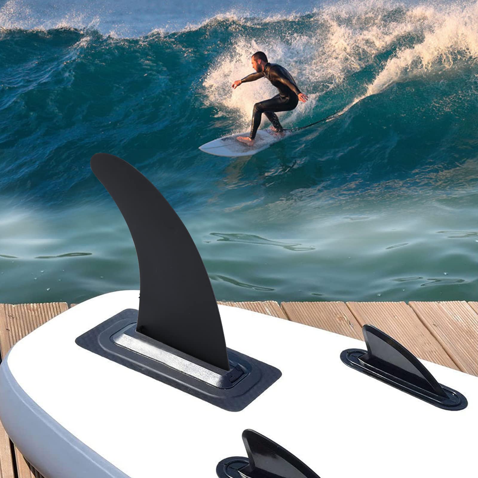 Surfboard Finne, Surfbrett Finne Wasserabscheider, Flossen Ersatz Zubehör Geeignet für Surfbretter, Paddle Board, Kanu
