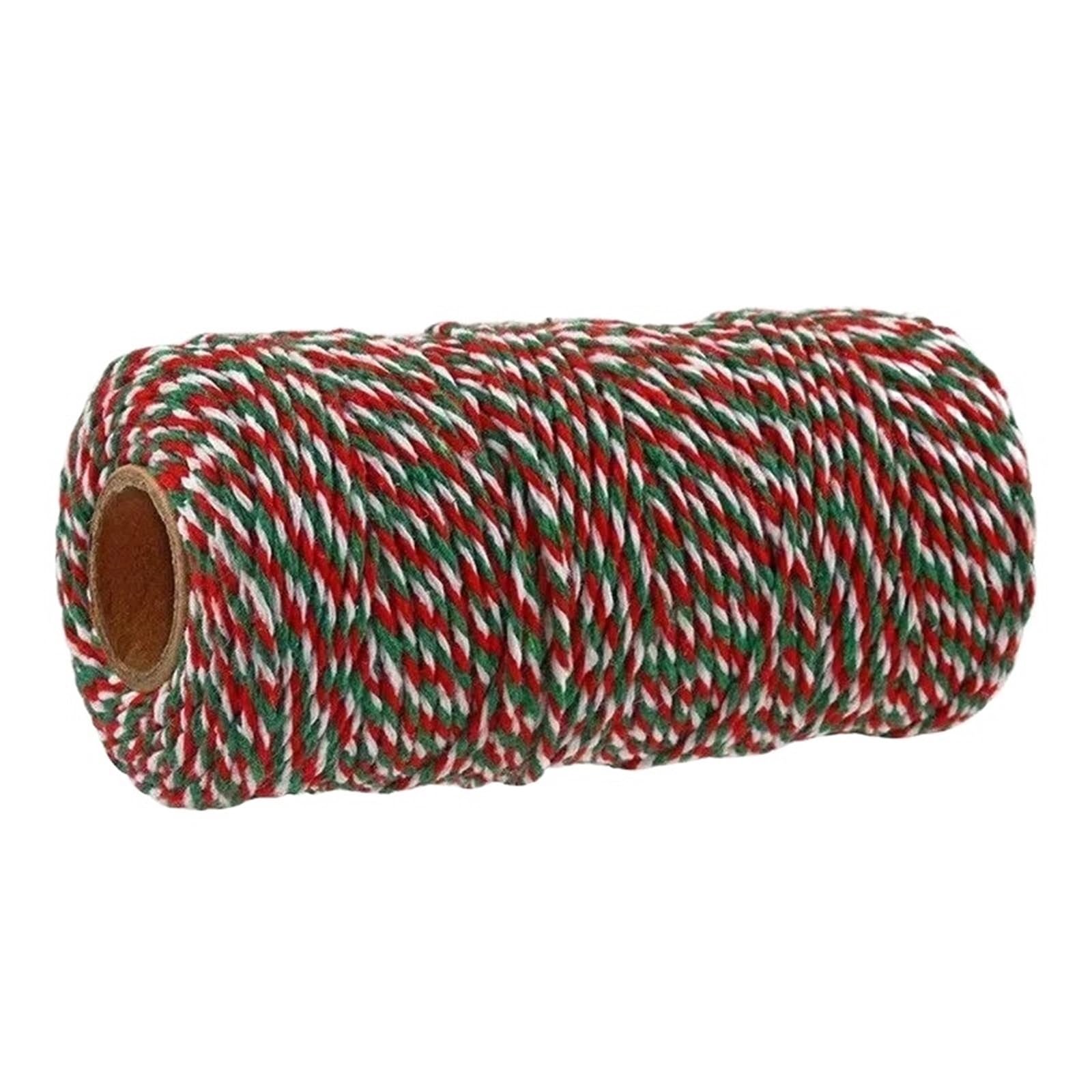 Cotton Macrame Cord 2mm 100M Macrame Cord Cotton Rope String Crafts DIY Colored Thread Twisted Twine Handmade Sewing Home Wedding Decoration(Color20,2roll)