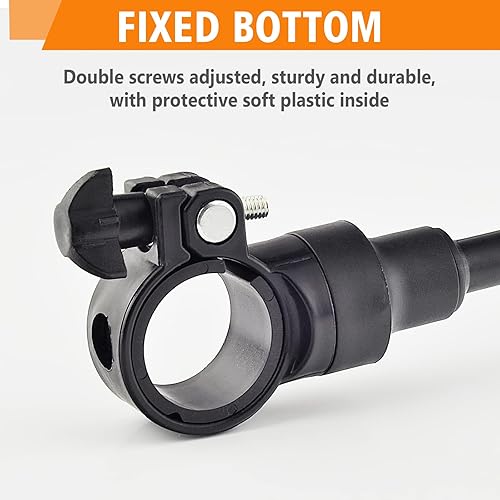 Miniatura 7 de Espejo para manillar de bicicleta, 2 unidades, giratorio y ajustable, gran angular, retrovisor, a prueba de golpes, espejo convexo universal para