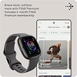 Google Fitbit Sense 2 Health and Fitness Smartwatch with built-in GPS, advanced health features, up to 6 days battery life - Compatible with iOS 15 or higher & Android OS 9.0 or higher - 10