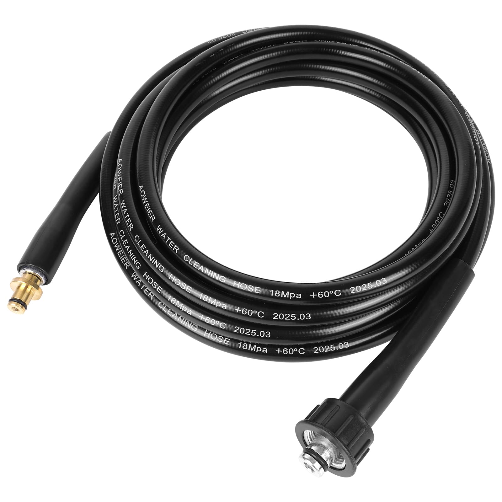 YUET Tuyau de rechange de 5M pour nettoyeur haute pression Kärcher série K Karcher K2, K3, K4, K5, K7,Ancien Modèle Click 14mm x M22 femelle – Connecteur Rapide d'extension de nettoyage de l'eau