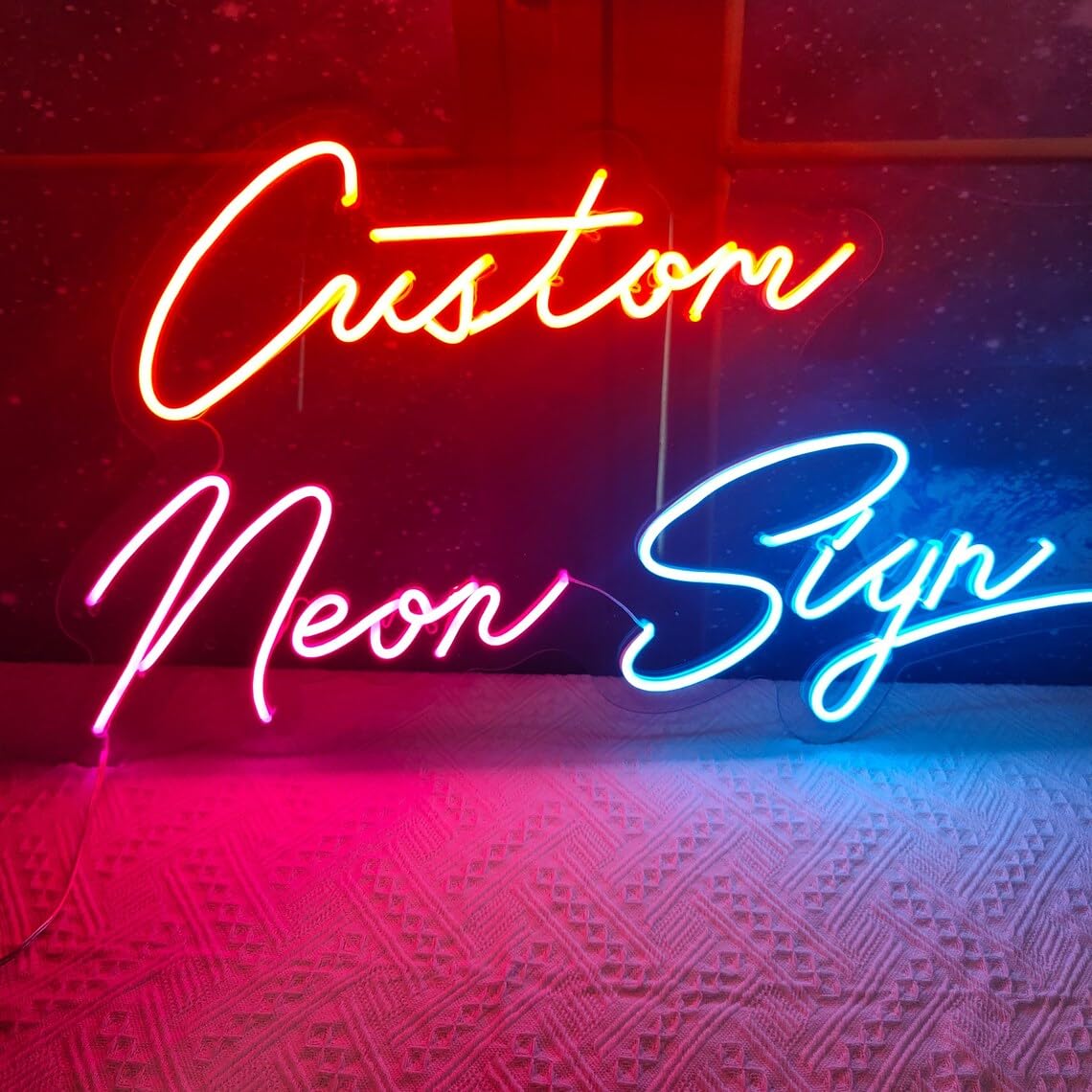 Custom Neon Signs for wall decor Personalised Large Led Neon Lights Sign Customizable for Wall Decor Wedding Birthday Party Bedroom Bar Shop Name Logo Lights