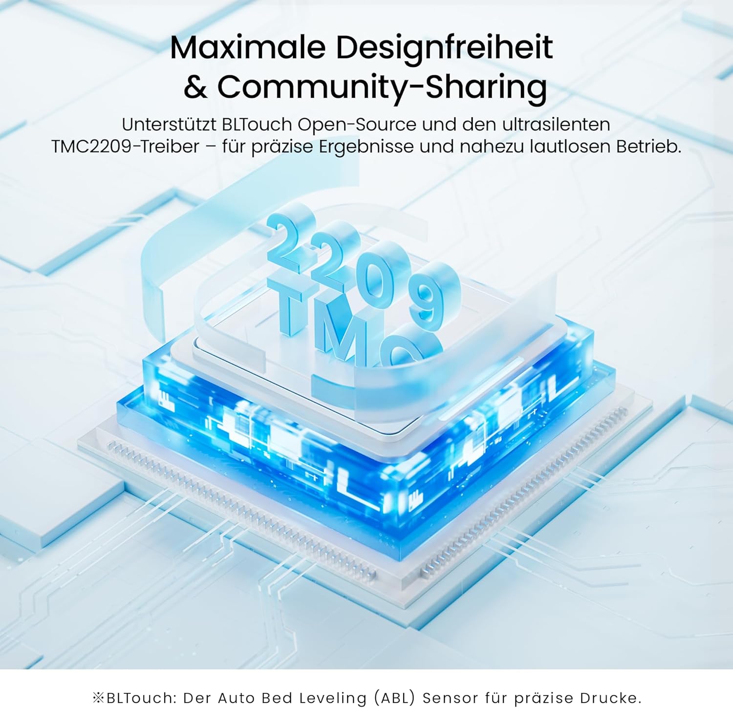 Close-up of the 4.3-inch color touchscreen interface on the LONGER LK5 Pro 3D printer, showing settings for nozzle flow.