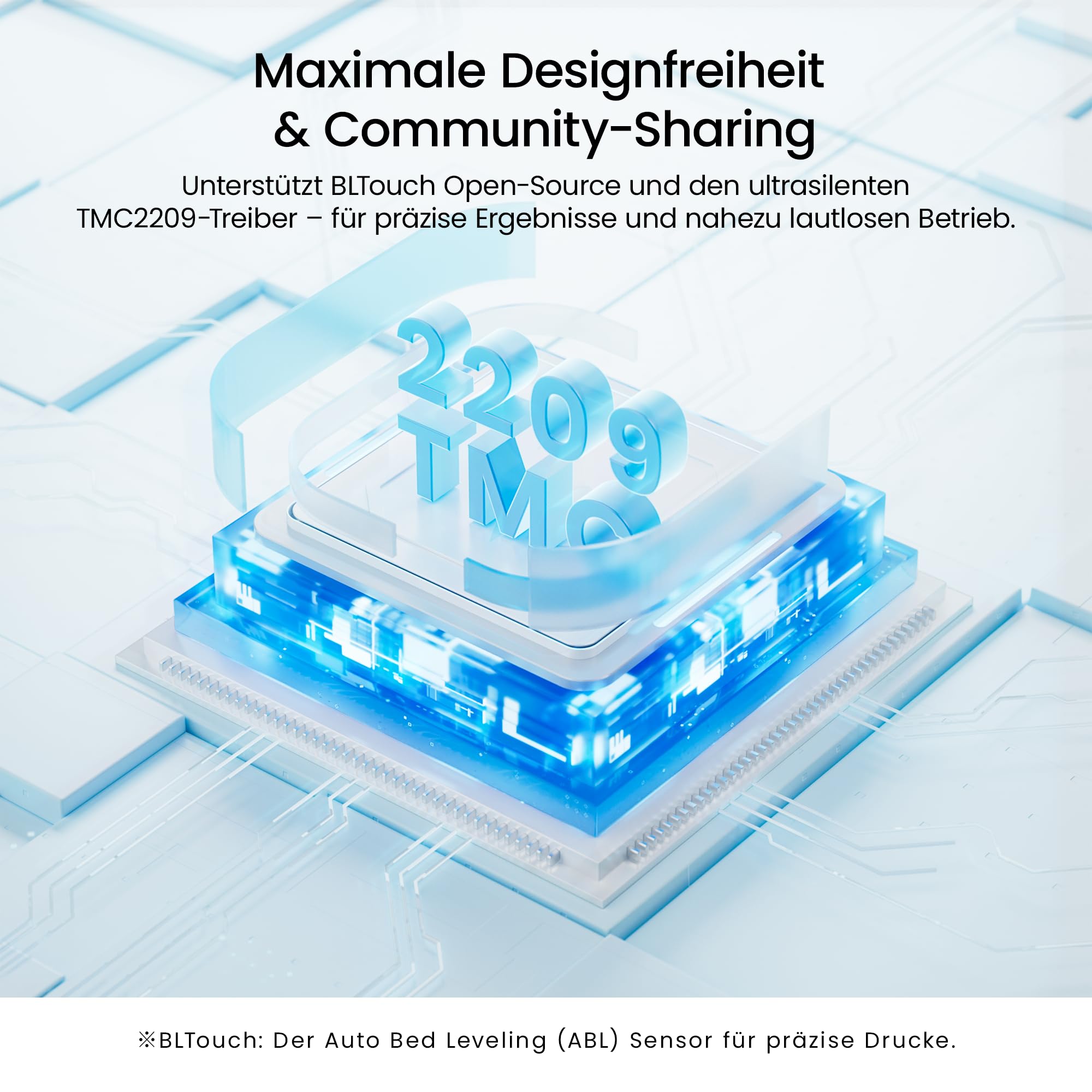 Longer LK5 Pro 3D-Drucker, offenes Mainboard mit TMC2209 Silent-Treiber, große Druckgröße, Resume Printing, 95% vorinstalliert, perfekt für Einsteiger, Zuhause & Schule, FDM | 4,3 Zoll Touchscreen, Open Source, 3,5 x schneller, Genauigkeit 0,1 mm, ideal f