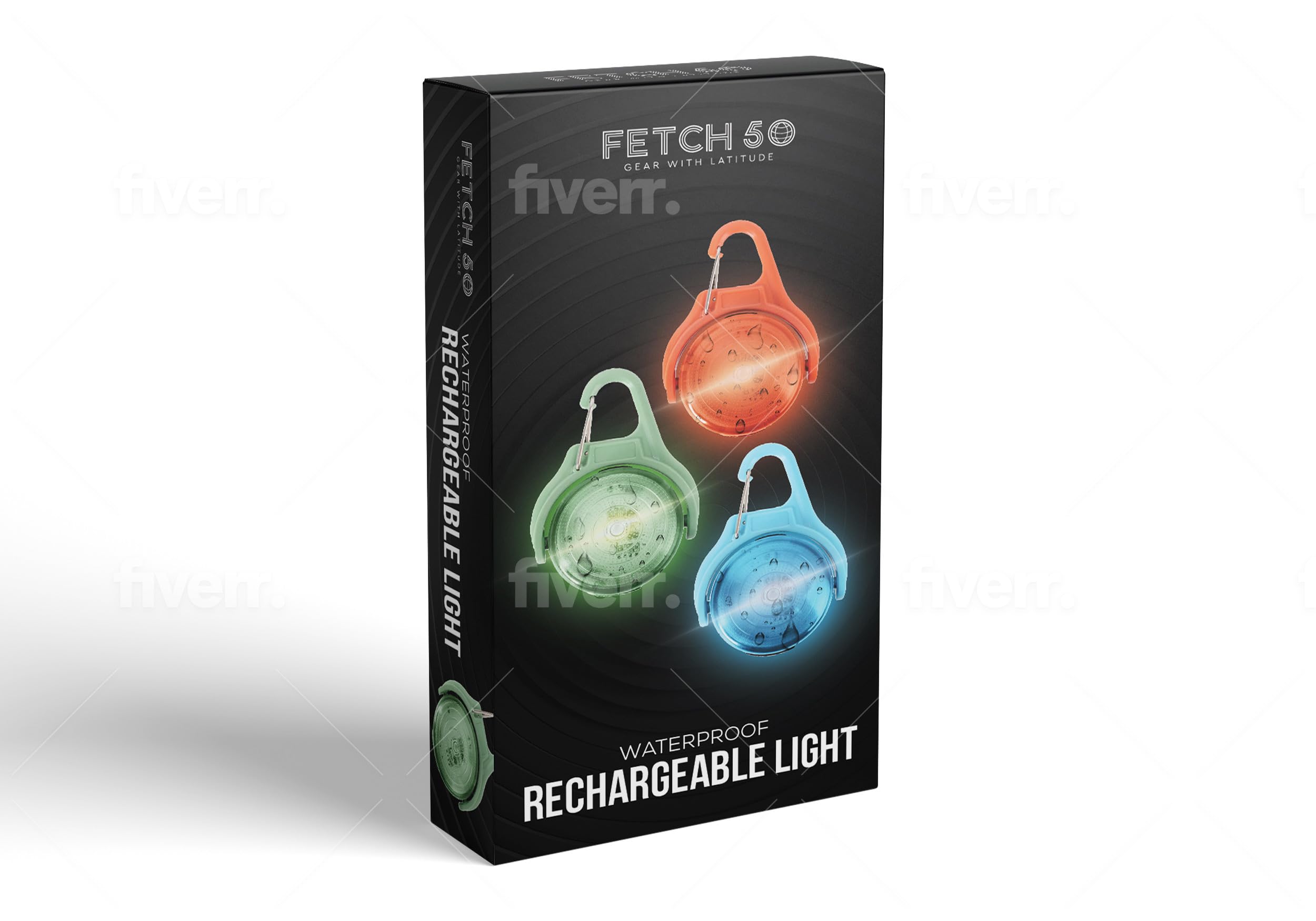 Lampe stroboscopique étanche rechargeable pour activités de plein air (vert)