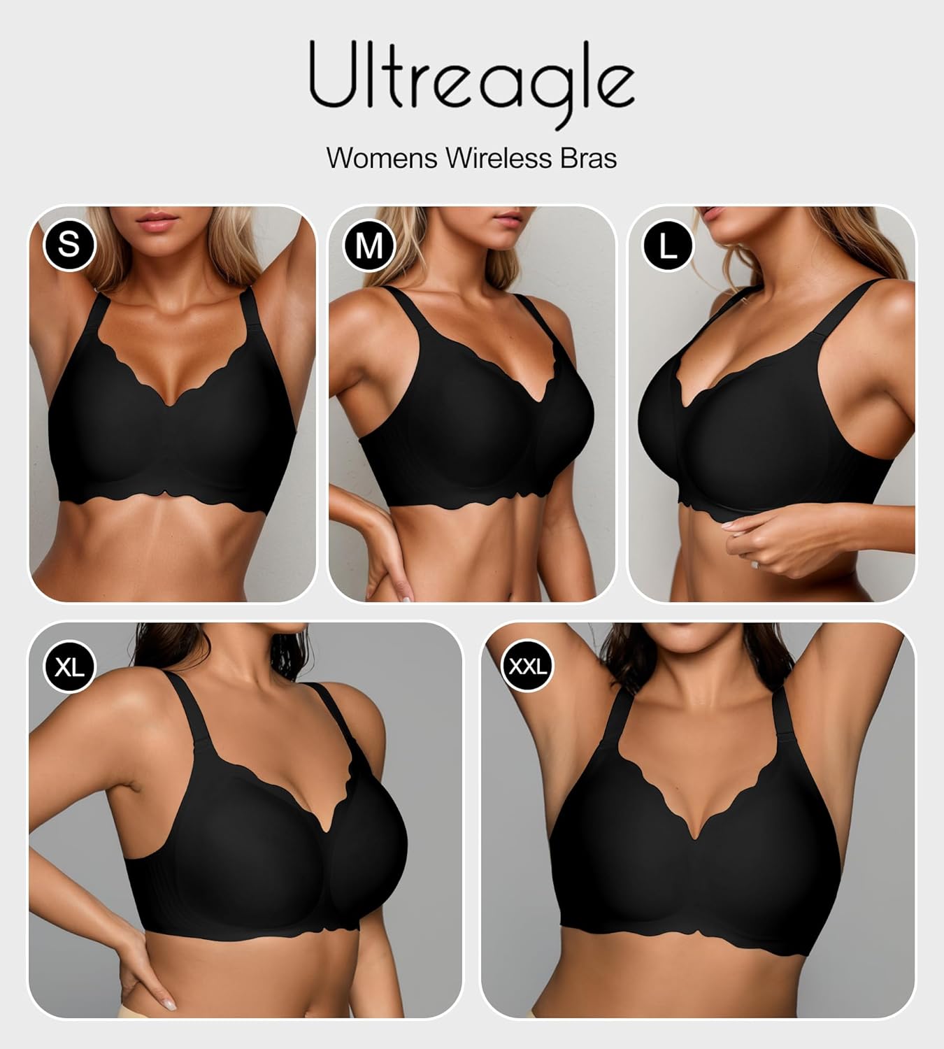 Bras for Women No Underwire - Wireless Seamless Bralettes with Support Padded Full Coverage Comfortable Tshirt Bra - Image 5