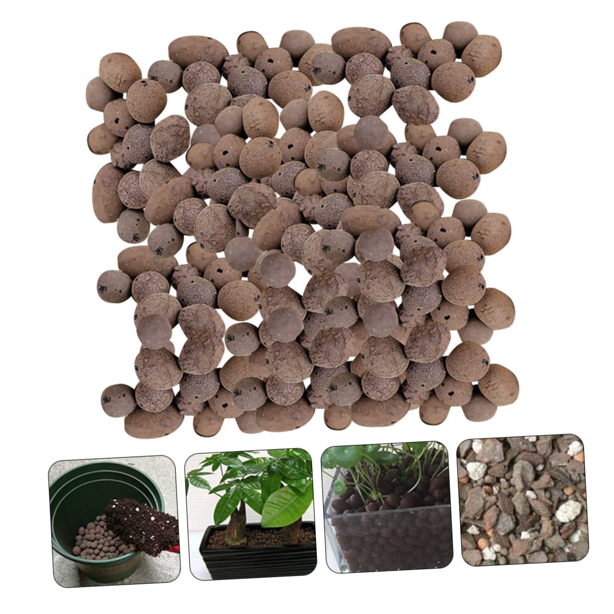 Toddmomy Ceramsite Traspirante Per Giardinaggio, Ciottoli Di Argilla Drenanti Per Piante, Confezione Da 1 Kg, Fondo Assorbente Acqua Per Vaso, Decorazione Naturale Per Acquari e Giardini