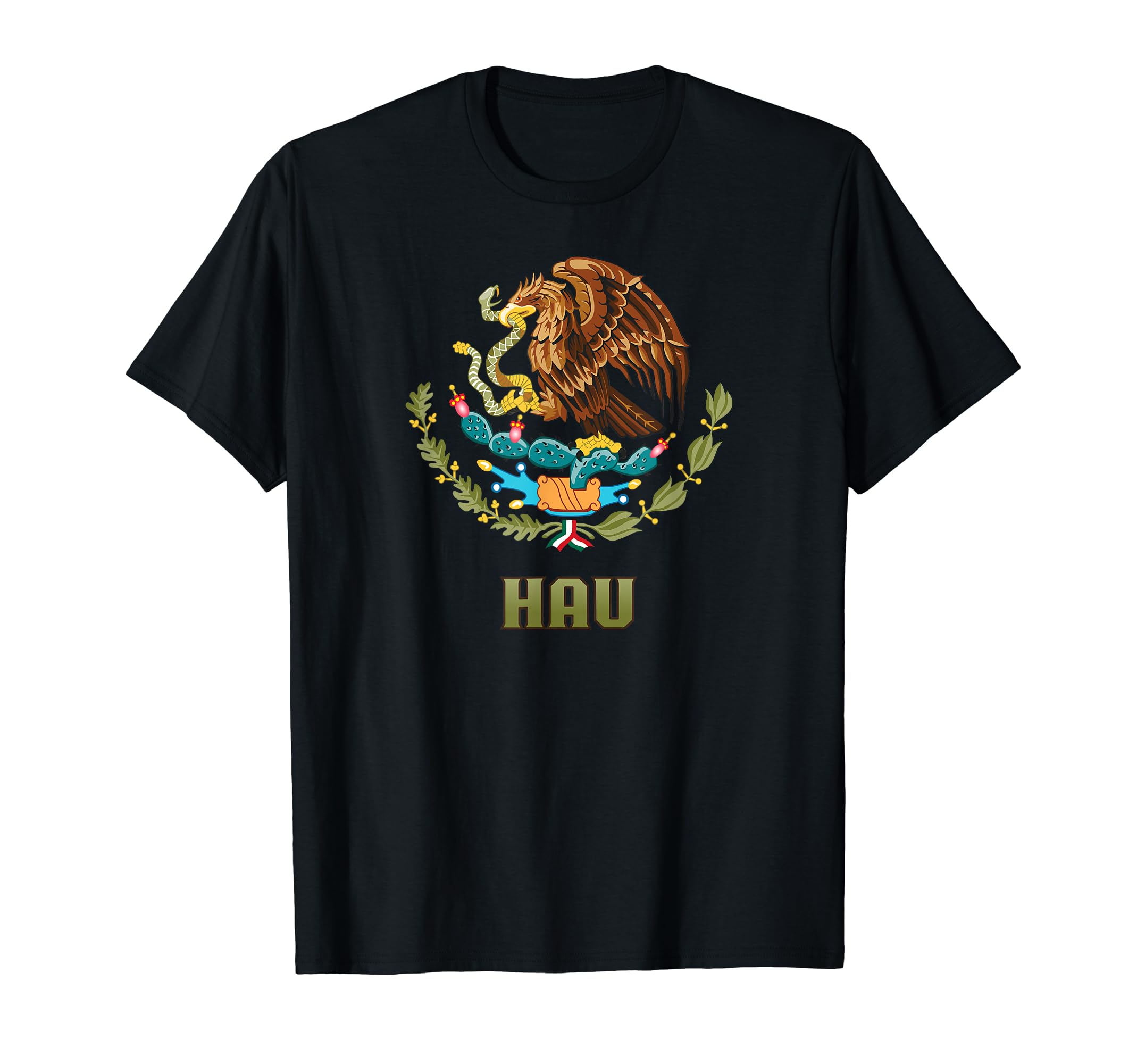 Mexican Pride CamisaHau Nombre Last Name Mexican Flag Mexico Emblem T-Shirt