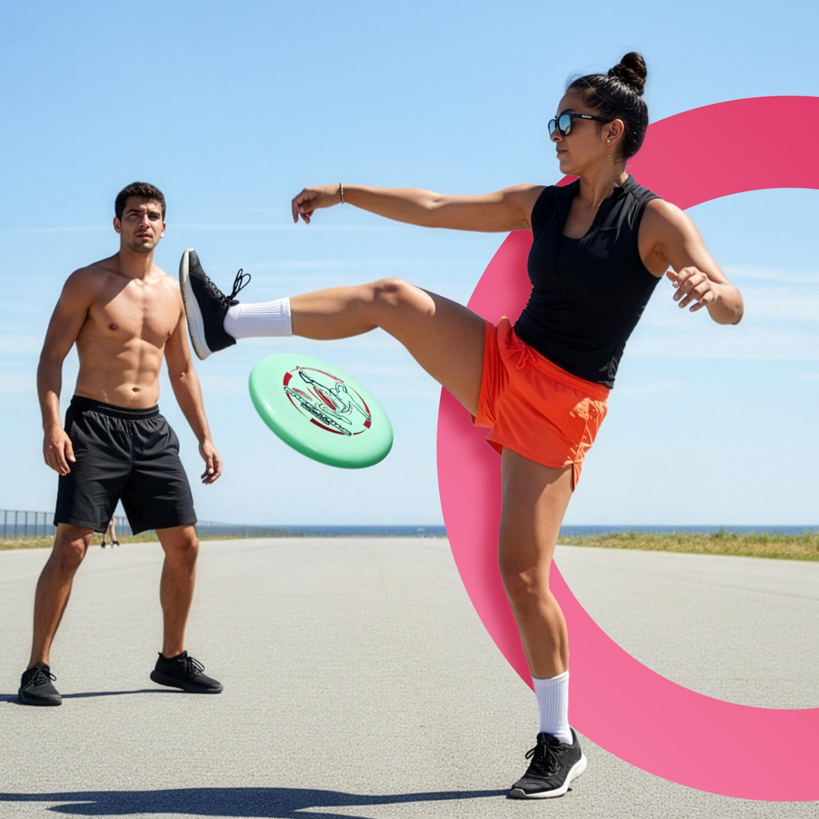 Wham-O Frisbee Freestyle Disc 160g 26.67cm PE Durable Flexible para Playa
