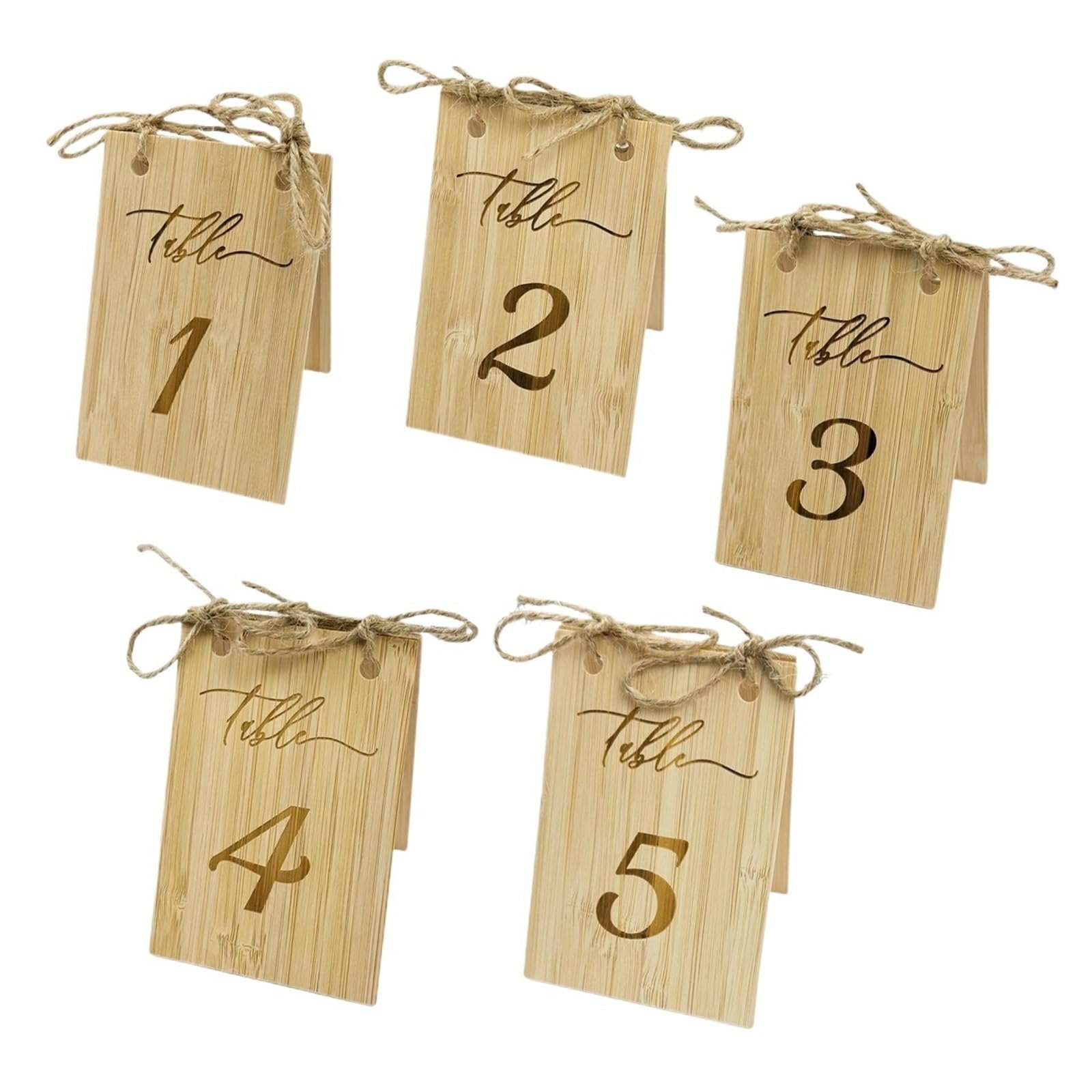 WSQHAO 15Pcs Wooden Wedding Table Number Set,Reusable Seating Chart Card, Events Or Catering Decoration for Restaurant