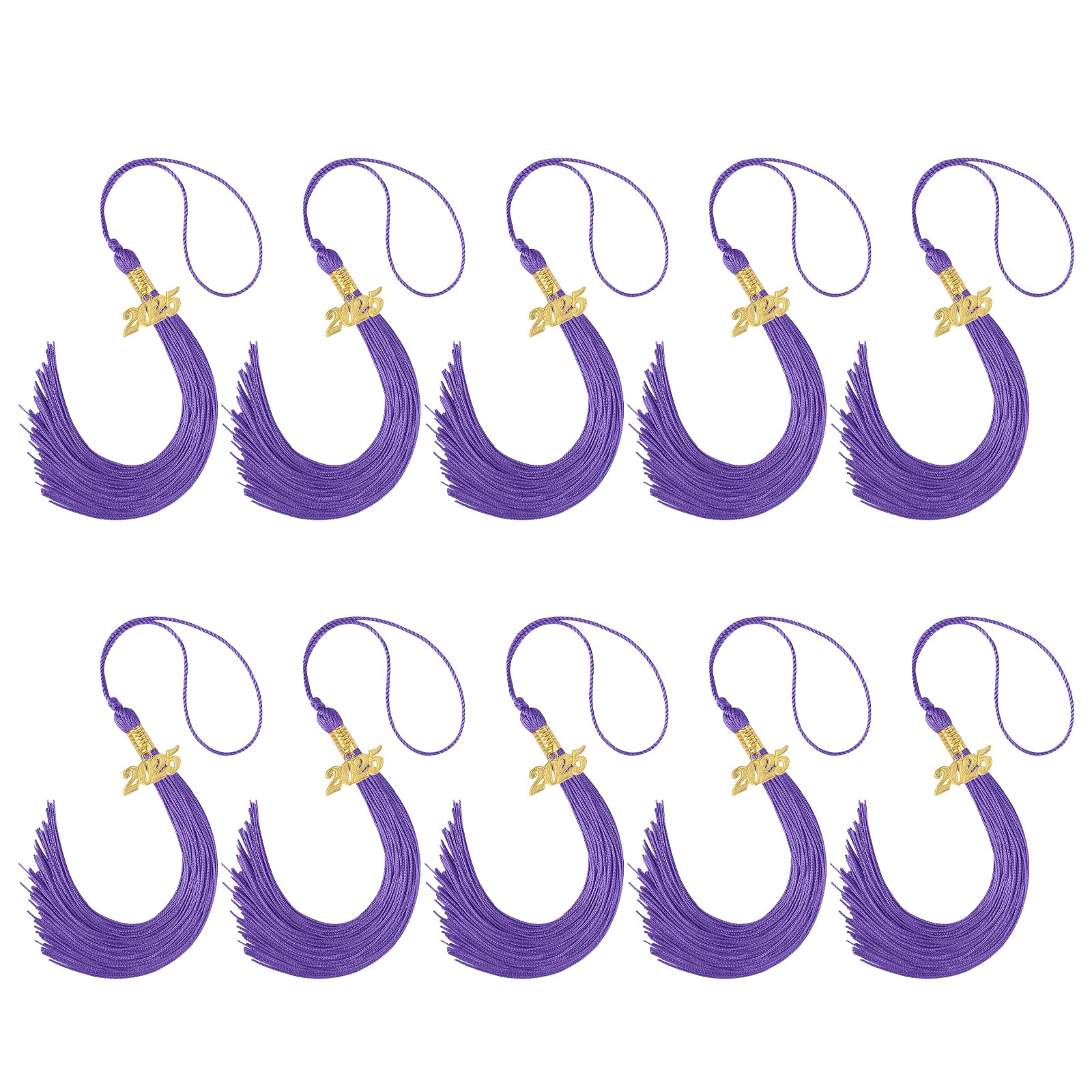 Nucelit Caps Tassels 2025 Gold Charm Graduation Ceremony Tassels for Caps for Parties and Academic Celebration Graduation