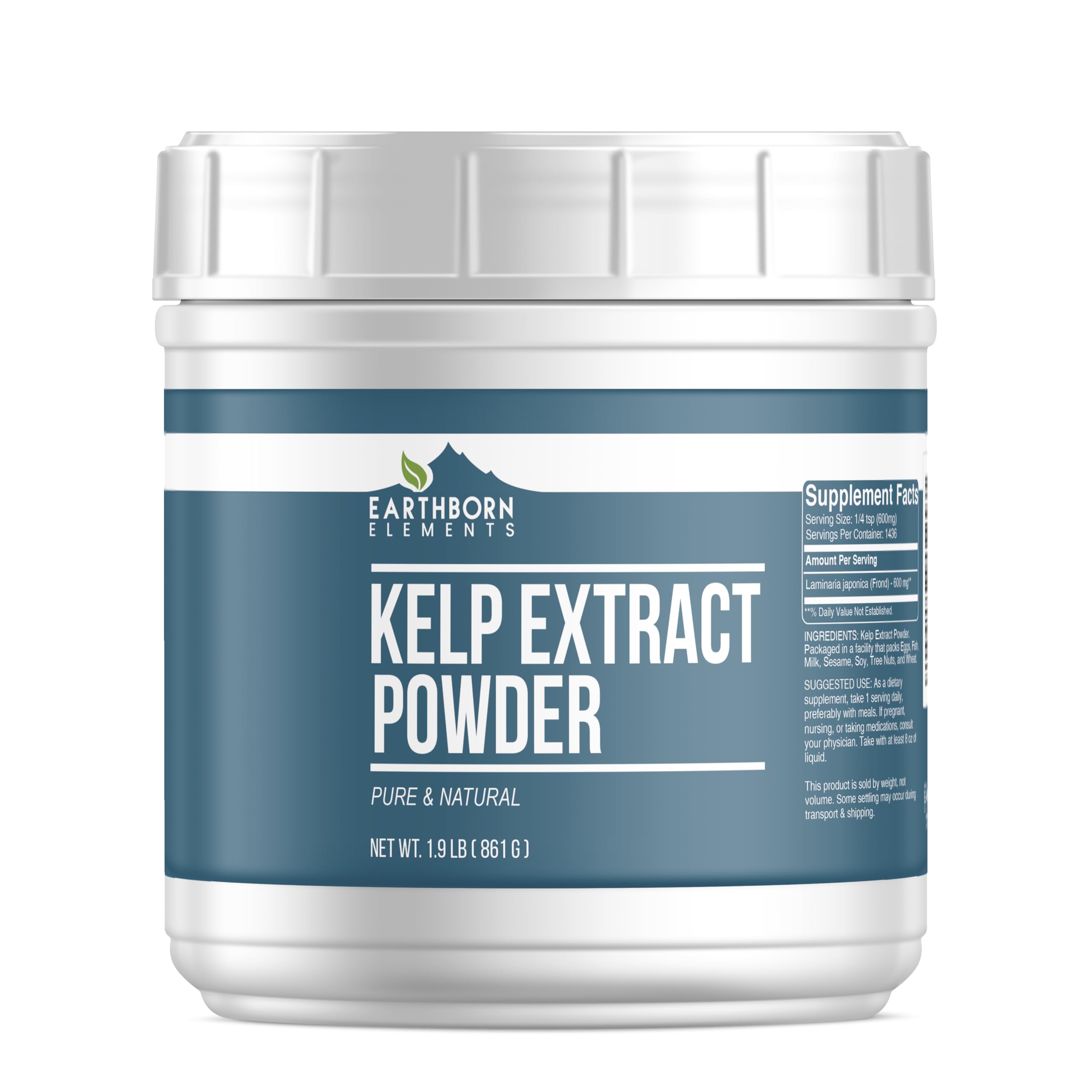Earthborn Elements Kelp Extract Powder 1.9 lb, Pure & Natural, Superfood