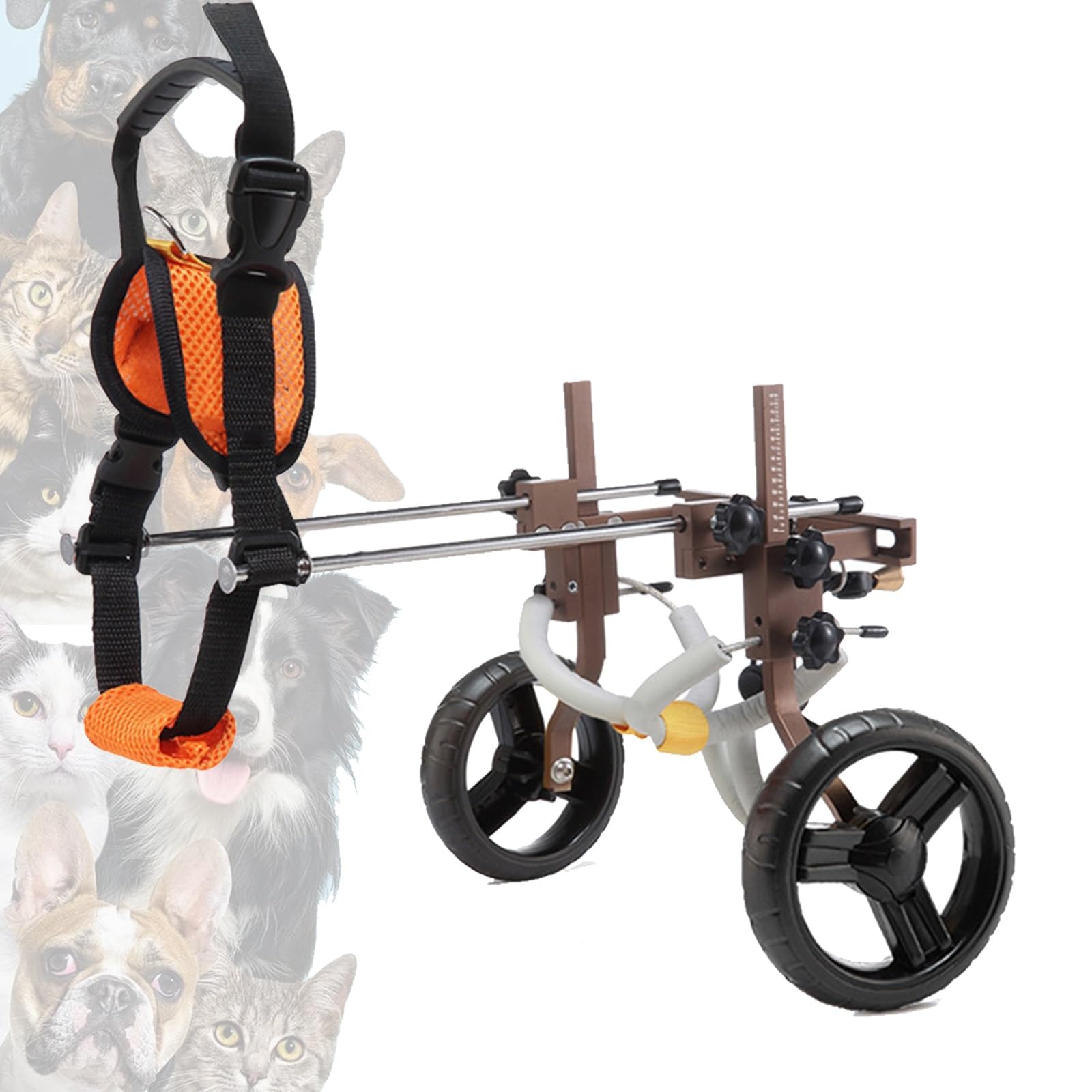 Silla de ruedas para perros ajustable, el regalo de volver a caminar con alegría