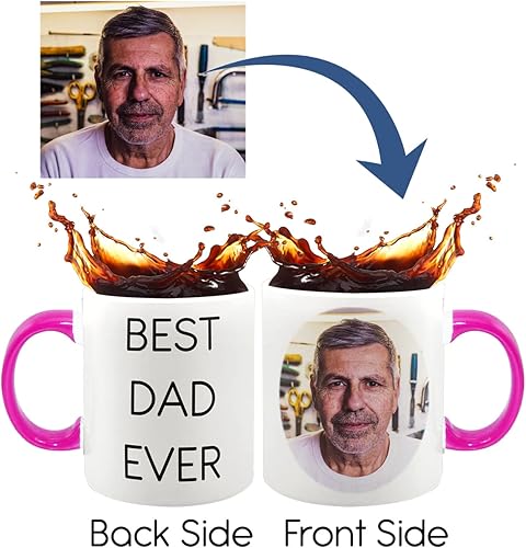 Miniatura 3 de Taza de café personalizada con foto, texto, imagen, nombre, regalos personalizados para el día del padre, padres, regalos de Navidad, taza de café