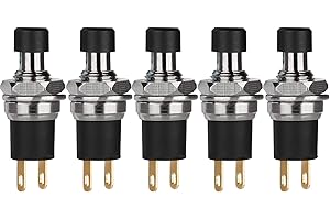 5-Piece Push Button Toggle Switch for Easy ON/OFF Control
