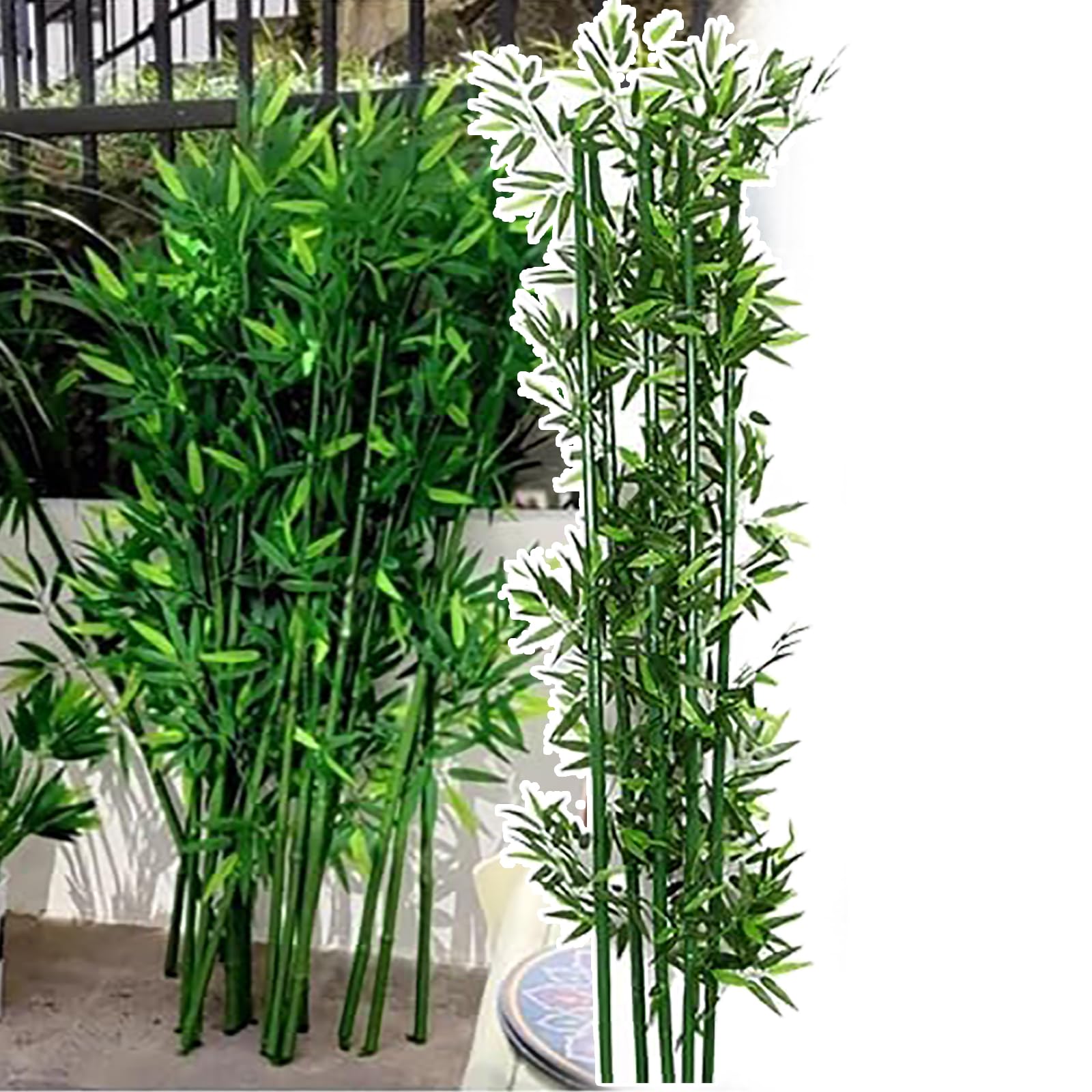 Bambou artificiel intérieur et extérieur pour un effet naturel sur votre terrasse ou salon