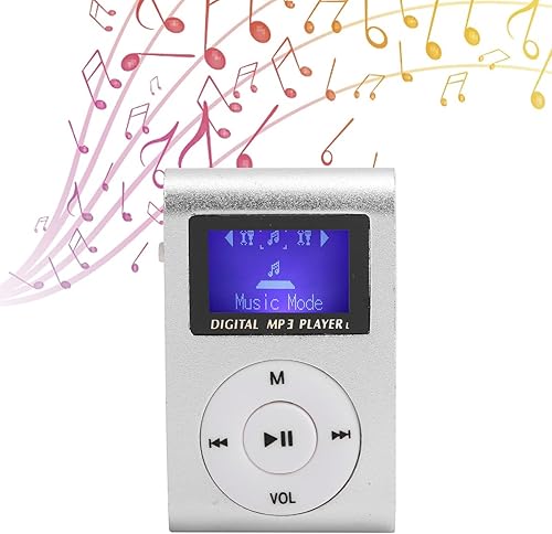 Miniatura 3 de Mini reproductor de MP3, reproductor de música digital portátil con pantalla LCD y ranura para tarjeta de memoria integrada, diseño ligero para