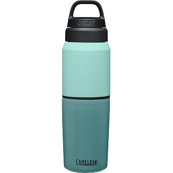 Camelback Multi Bib, 16.9 fl oz 500 ml, 2 in 1 Bottle, Tumbler, Vacuum Insulated, Hot or Cold Insulated, 16.9 fl oz 500 ml, Coastal/Lagoon