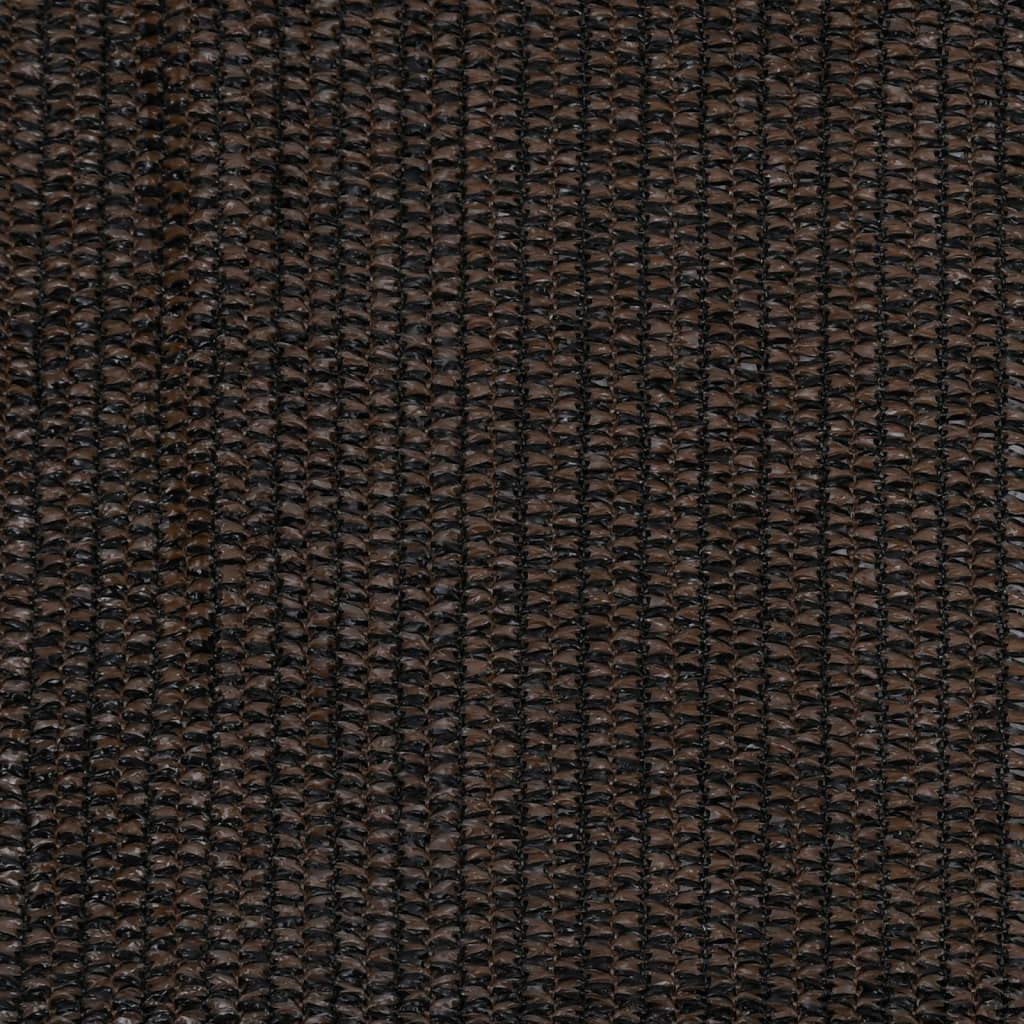 Roleta zewnętrzna, 120 x 140 cm, brązowa, z polietylenu o wysokiej gęstości, ochrona przed słońcem, ochrona przed promieniowaniem UV, na balkon, taras, werandę, pergolę z akcesoriami