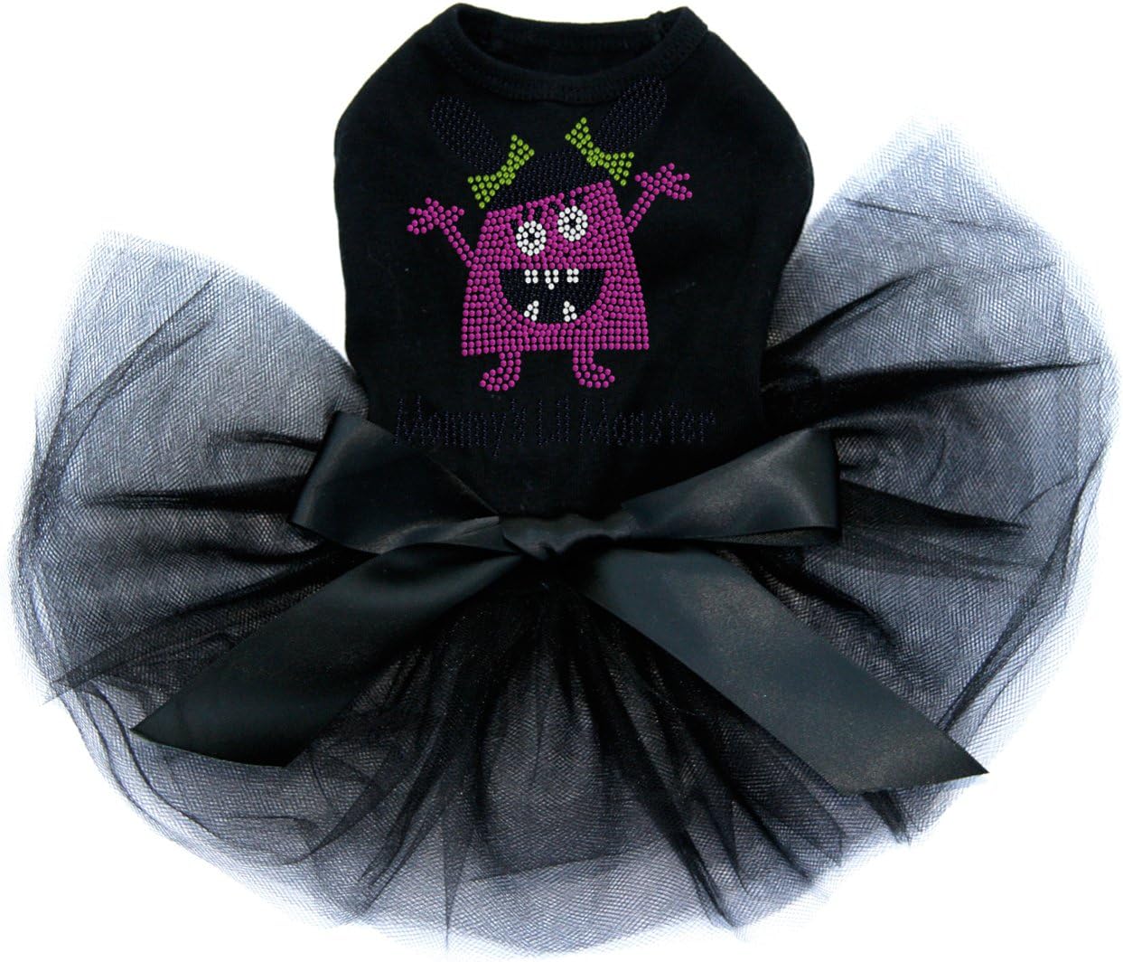 Mommy's Lil Monster Pink - Dog Tutu Dress, 2XL Black