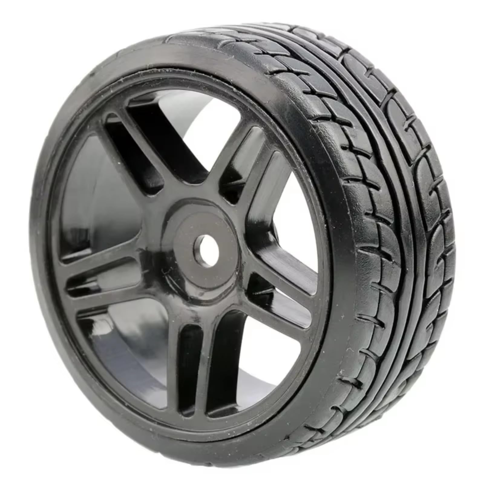 Parti Aggiornamento Pneumatici Per MJX Per Hyper GO 14303 14302 14301 1/10 | Parti aggiornamento auto RC con plastica leggera pneumatici Per rally e coprimozzi CNC curve stabili(Black,D)
