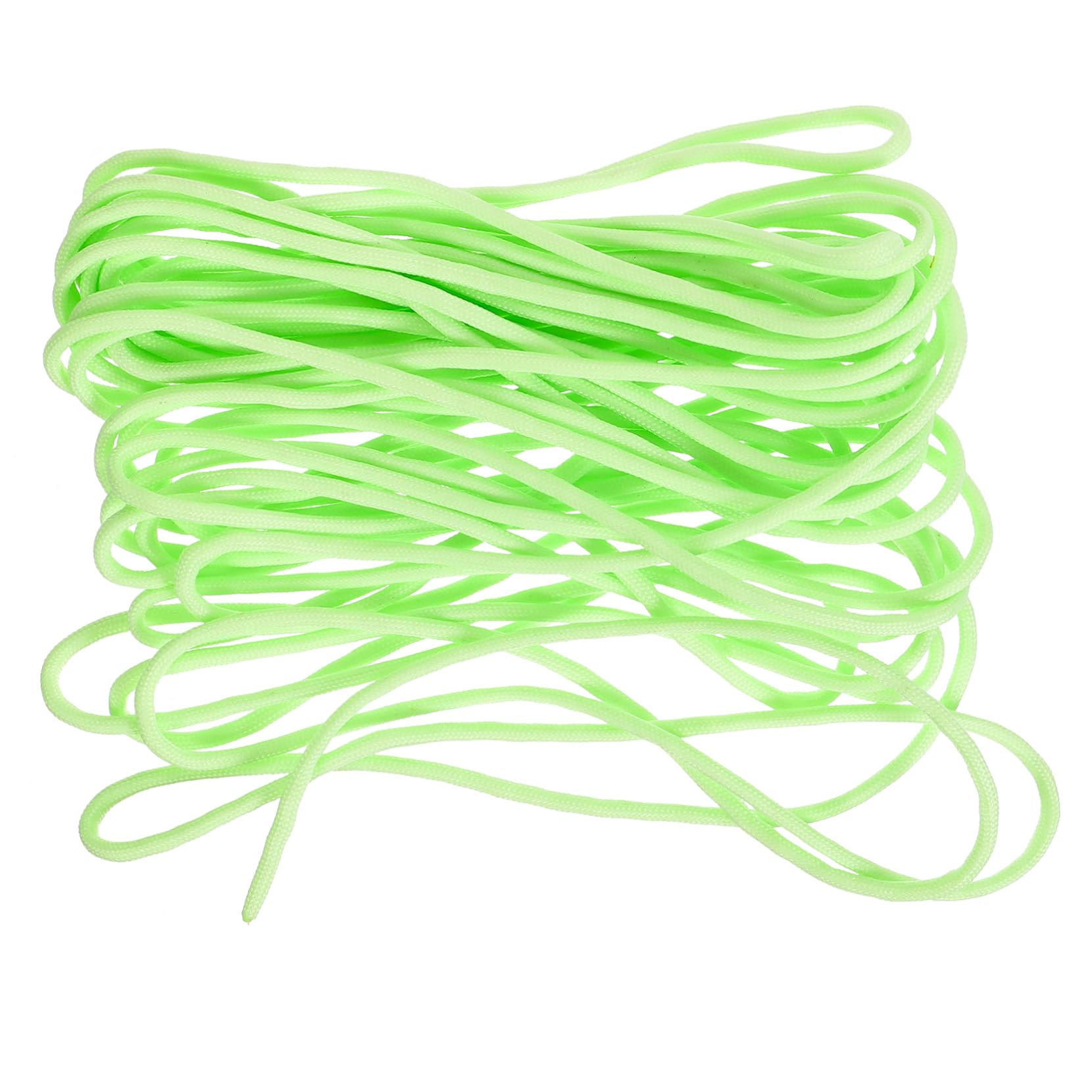 Housoutil 4 Stück 1 Im Dunkeln leuchtendes 7-adriges Paracord sicherungsseil sicherheitsseil elastisches Seil Fallschirmleine DIY liefert multifunktionales Regenschirmseil Nylon Light Green
