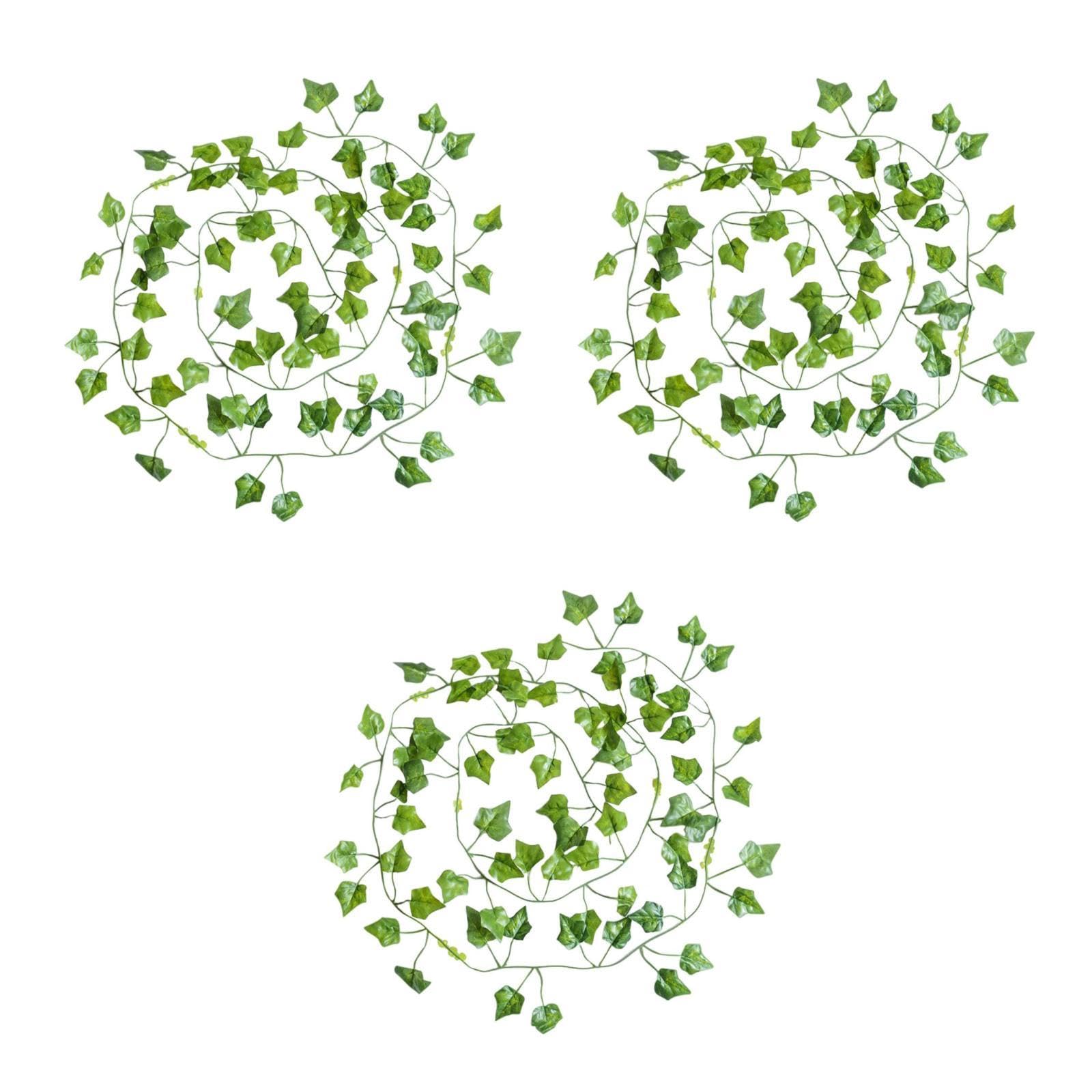 MAGICLULU 3 Set Rattan Foglia Verde Simulato Falso Venni Steli Decorazione Per Viti Nozze Imitazione Pianta Ghirlanda Di Foglie Verdi Piante Finte Coperto Plastica 12 Pezzi * 3