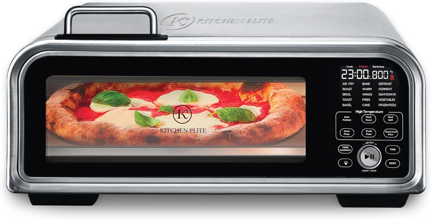 15-in-1 Digital Toaster Oven & Air Fryer Combo – 12” Pizza Capacity