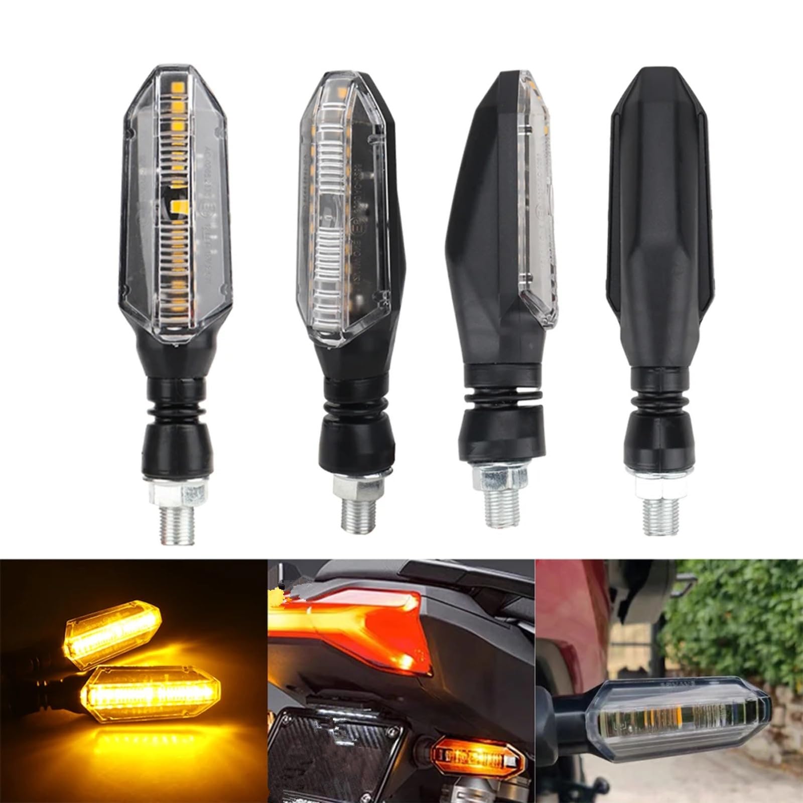 4 Pz 12 V 10 MM Universale Indicatori Di Direzione Luci Ambra Lampeggiante Indicatore Lampeggiante Moto Coda Direzione Indicatore Laterale Di Guida Lampada