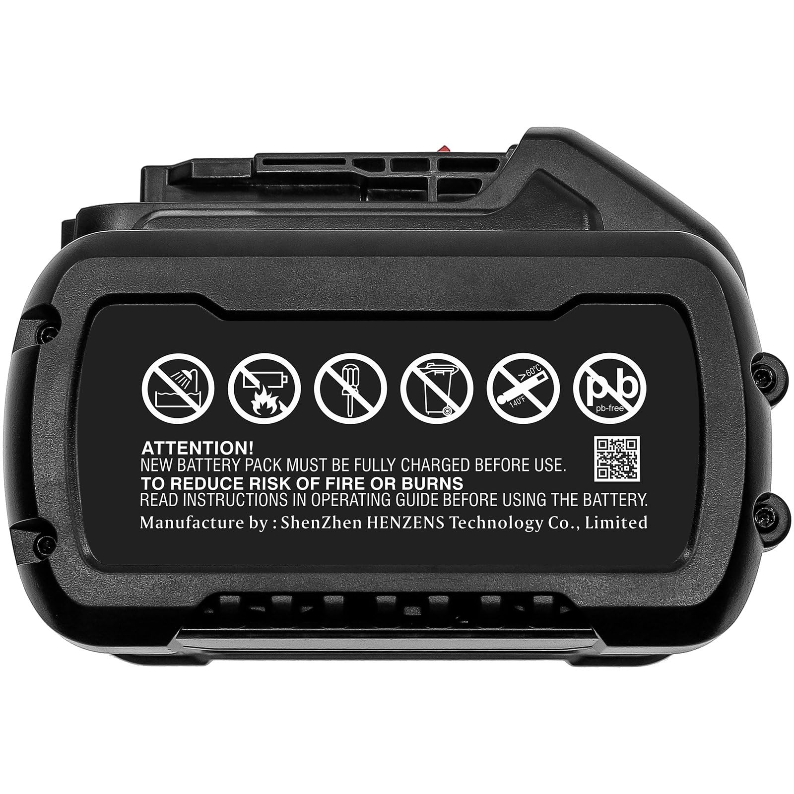 Batería de repuesto para DeWalt 120 V MAX, 12 V MAX Li-ion, 20 V MAX, 60 V MAX, CL3.C18S, DCB184, DCB184-XJ, número de pieza : DCB121, DCB123, DCB125, DCB127, DCB180, DCB181