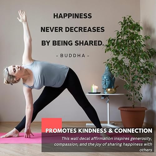 Miniatura 2 de My Vinyl Story Calcomanías de pared de Buda, calcomanías inspiradoras, decoración de atención plena, vinilo de ambiente sereno, decoración de