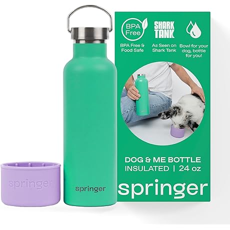 Dog and Me 24oz Stainless Steel Insulated Water Bottle - Cold for...