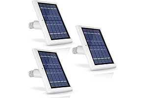 Solar Panel for Ring Stick Up Cam with 3-Pack, 2W Fast Charging