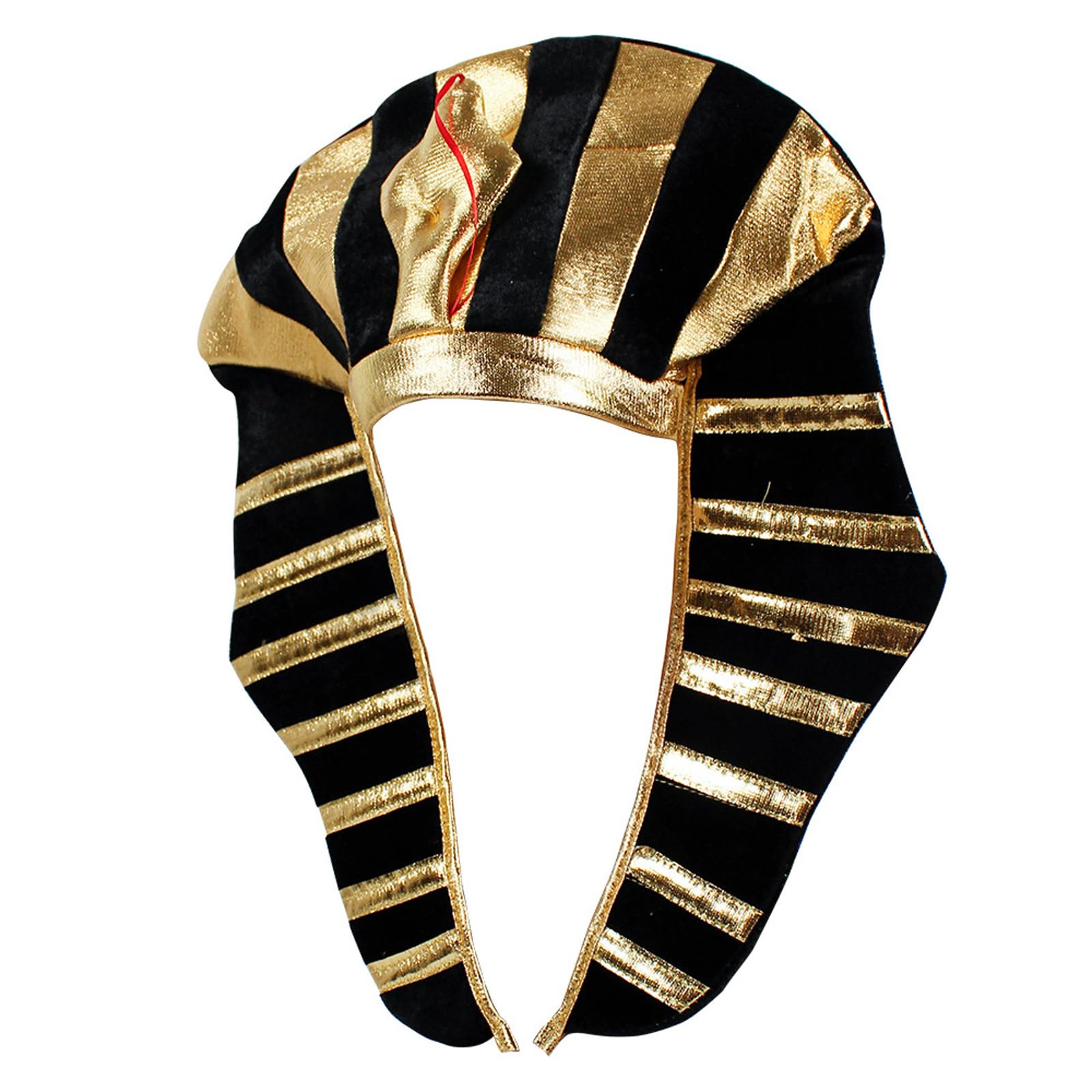 JIAHG Halloween Gold Egyptian Pharaoh Hat Pharaoh Style Headpiece King TUT Costume Hat Headwear King Pharaoh Cosplay Headress Accessory for Men Adult - Image 2