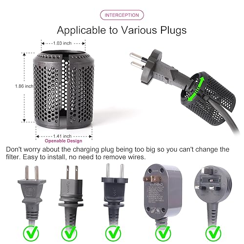 Miniatura 10 de Filtro interior de secador de pelo + jaula de filtro exterior de repuesto para modelos Dyson HD01 HD03 HD08, filtro de malla para secador de pelo,